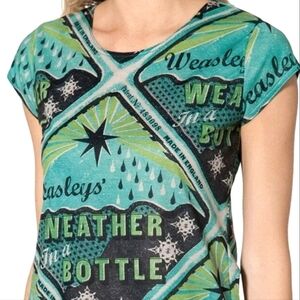Blackmilk Harry Potter Weasley's Weather in a Bottle Crop Top Size XL